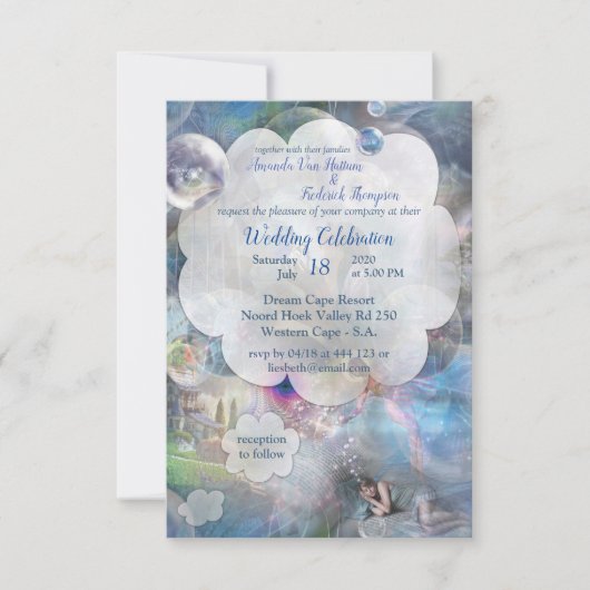 ファンタスマゴリア ファンタジー ウェディング サンキューカード (正面)