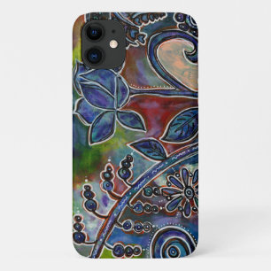ファンタソニックロータスフラワーガーデンオリジナルアート iPhone 11 ケース