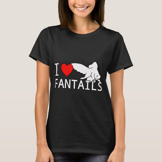 ファンタテール・金魚 愛好家 金魚 水槽 フィ Tシャツ (正面)