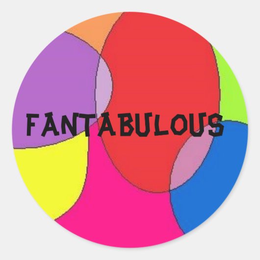 ファンタブルステッカー ラウンドシール (正面)