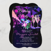 ファンタブルフラワーズアンドシャンパンデイ招待状 招待状 (正面/裏面)