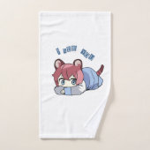 ファンタートアニメキュートガールキャラクター バスタオルセット (ハンドタオル)