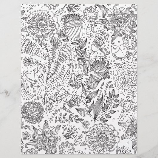 ファンタ感じスティックな馬と花のイラスト (裏面)