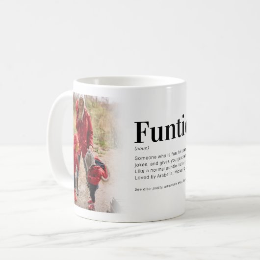 ファンテおもしろいィ定義アンティフォトコーヒーマグ コーヒーマグカップ (正面左)