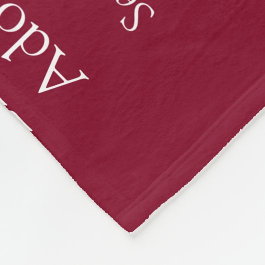 ファンティおばさん叔母の定義バーガンディ フリースブランケット (角)