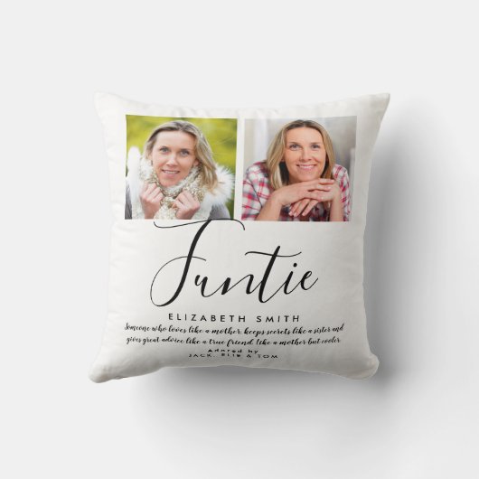 ファンティおもしろいアンティ引用文エレガントスクリプトフォト クッション (裏面)