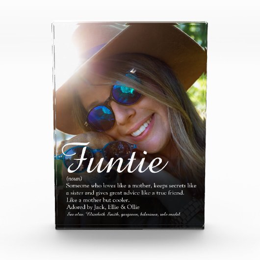 ファンティお気に入りのーおばさん叔母の定義 フォトブロック (正面)