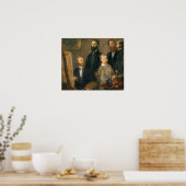 ファンティンラトゥール – マネIn His Studio ポスター (キッチン)