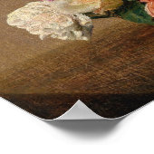 ファンティン – ラトゥール – バラとユリ ポスター (角)