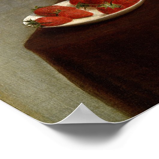 ファンティン – ラトゥール – 花と果実 ポスター (角)