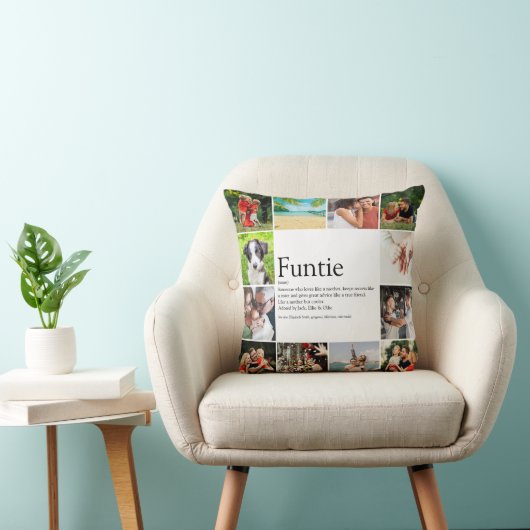 ファンティ叔母さん定義フォトコラージュ クッション (椅子)