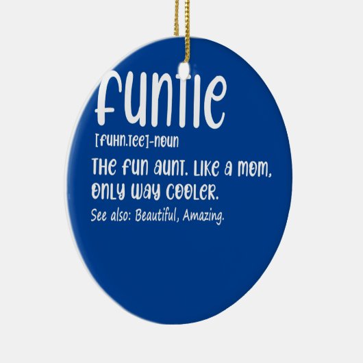 ファンティ定義おもしろいおばさんママのみ セラミックオーナメント (右)