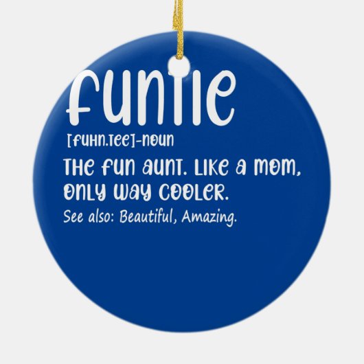 ファンティ定義おもしろいおばさんママのみ セラミックオーナメント (裏面)