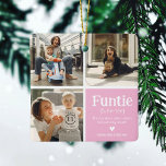 ファンティ3フォトコラージュ定義かわいいクリスマス セラミックオーナメント<br><div class="desc">かわいいファンティクリスマスオーナメント。おばあちゃんのための完璧なギフトおもしろいおばあちゃん！単にあなたのお気に入りの写真の3をアップロードしカスタマイズて、定義を追加してパーソナライズする/s。</div>