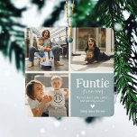 ファンティ3フォトコラージュ定義かわいいクリスマス セラミックオーナメント<br><div class="desc">かわいいファンティクリスマスオーナメント。おばあちゃんのための完璧なギフトおもしろいおばあちゃん！単にあなたのお気に入りの写真の3をアップロードしカスタマイズて、定義を追加してパーソナライズする/s。</div>
