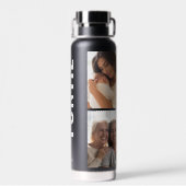 ファンティ |おもしろいカッコいいおばさん名前をカスタムする4 Photo Collage ウォーターボトル (背面)