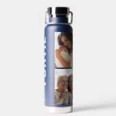 ファンティ |おもしろいカッコいいおばさん名前をカスタムする4 Photo Collage ウォーターボトル (背面)