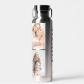 ファンティ |おもしろいカッコいいおばさん名前をカスタムする4 Photo Collage ウォーターボトル (正面)