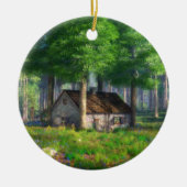 ファンテイズザフォレストコテージオーナメント セラミックオーナメント (正面)