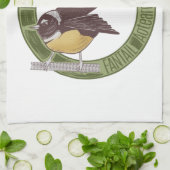 ファンテールニュージーランド先住民バードアオテアロアNZ キッチンタオル (折り畳み)