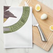 ファンテールニュージーランド先住民バードアオテアロアNZ キッチンタオル (四つ折り)