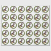 ファンテールニュージーランド先住民バードアオテアロアNZ ラッピングペーパー (フラット)