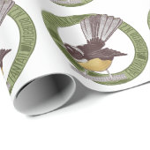 ファンテールニュージーランド先住民バードアオテアロアNZ ラッピングペーパー (ロールコーナー)