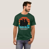 ファンテールピジョンダディサンセット Tシャツ (正面フル)