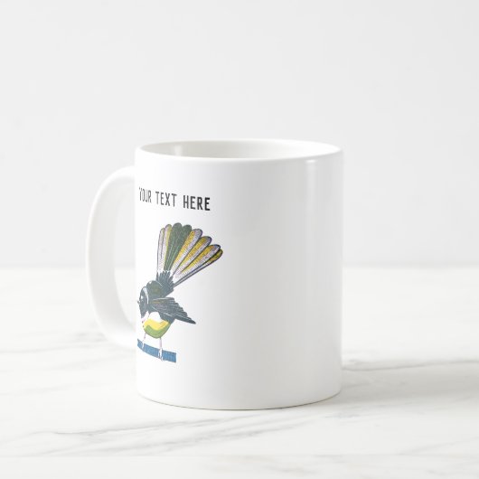 ファンテールプリントスタイル コーヒーマグカップ (正面左)