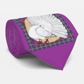 ファンテール：白（背景あり） ネクタイ (ロール)