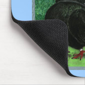 ファンテール：黒 マウスパッド (コーナー)