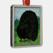 ファンテール：黒 メタルオーナメント (右)