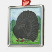 ファンテール：黒 メタルオーナメント (左)