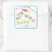 ファンディカスタマイズー誕生日シール スクエアシール (バッグ)