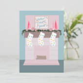 ファンディスコピンクのクリスマス写真 シーズンカード (スタンド正面)