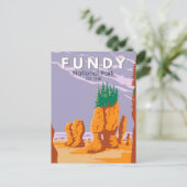 ファンディナショナルパークカナダトラベルアートヴィンテージ ポストカード (スタンド正面)