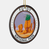 ファンディナショナルパークカナダヴィンテージバッジ セラミックオーナメント (右)