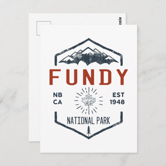 ファンディナショナルパークカナダ動揺してヴィンテージ ポストカード (正面/裏面)