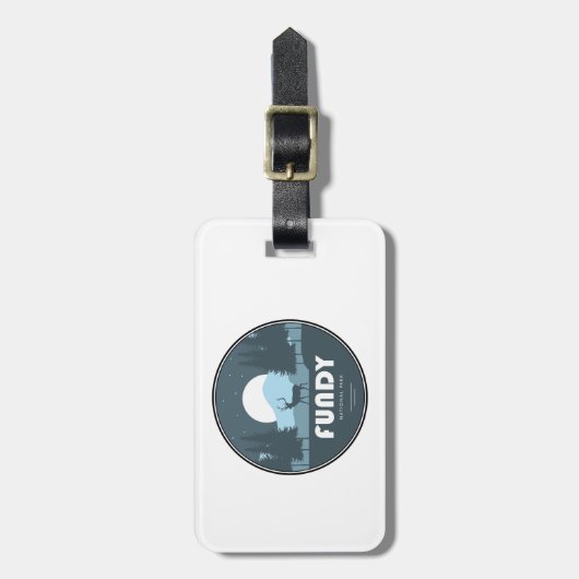 ファンディナショナルパークディアー ラゲッジタグ (正面縦)