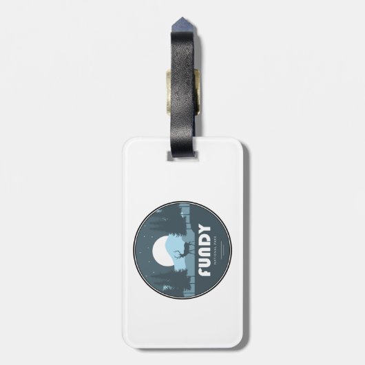 ファンディナショナルパークディアー ラゲッジタグ (裏面縦)