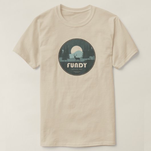 ファンディナショナルパークディアー Tシャツ (デザイン正面)