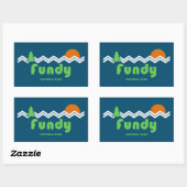 ファンディナショナルパークレトロ 長方形シール (シート)