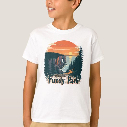 ファンディ国立公園へようこそ Tシャツ (正面)