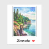 ファンディ国立公園ウォーター絵画カラー シール (シート)