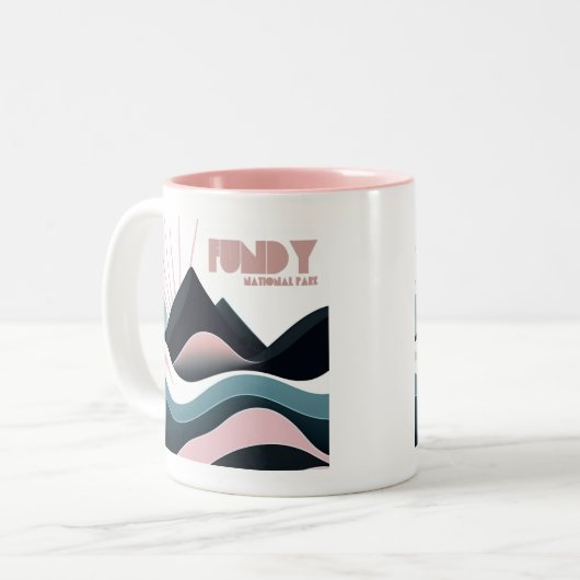 ファンディ国立公園カラーヒルズ ツートーンマグカップ (正面左)