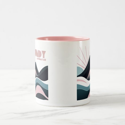 ファンディ国立公園カラーヒルズ ツートーンマグカップ (中央)