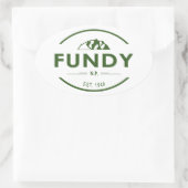 ファンディ国立公園 楕円形シール (バッグ)