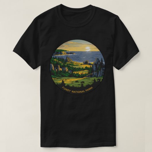 ファンディ国立公園 Tシャツ (デザイン正面)