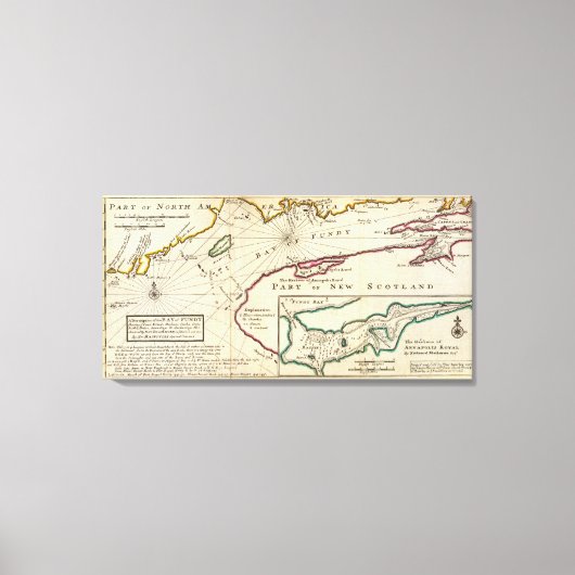 ファンディ湾とアナポリス港王室の キャンバスプリント (正面)