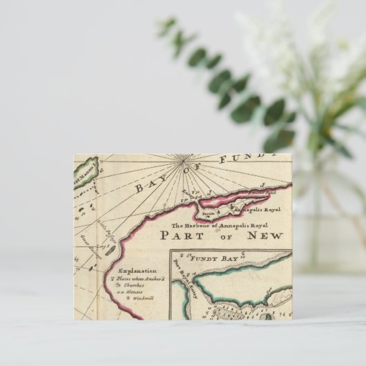 ファンディ湾とアナポリス港王室の ポストカード (スタンド正面)